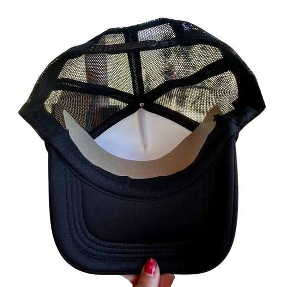 Montana Snap Back Trucker Hat Flat Bill Dad Foam Cap Mesh Back Mountains Retro - Picture 4 of 4